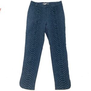 Racheal Roy Blue Snake Print Ankle Jeans 2